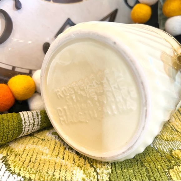 Vintage Stoneware Latched Canister With Set of Two Mid Mod Retro Salt and Pepper - Picture 5 of 8